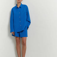 Oversized light cotton shorts