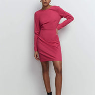 Mini dress with back cut