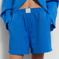 Oversized light cotton shorts