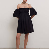 Off-the-shoulder mini dress