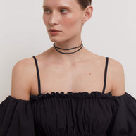 Off-the-shoulder mini dress
