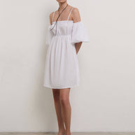 Off-the-shoulder mini dress