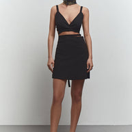 Linen criss-cross top
