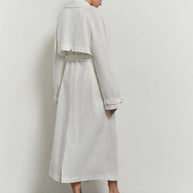 Linen oversized trenchcoat