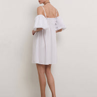 Off-the-shoulder mini dress