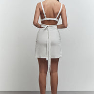 Linen criss-cross top