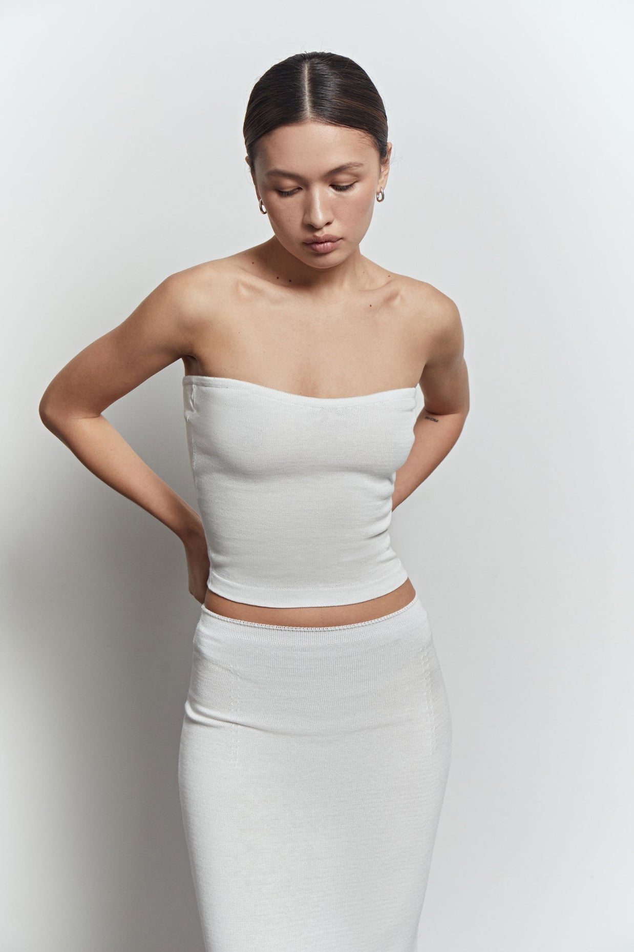 Knitted slim fit top