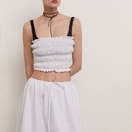 Bandeau top (eco) in white