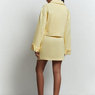 Mini skirt with slits