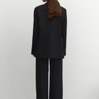 Single-breasted blazer in white/black