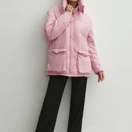 Boyfriend style puffer jacket