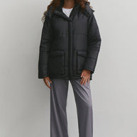 Boyfriend style puffer jacket