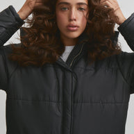 Boyfriend style puffer jacket