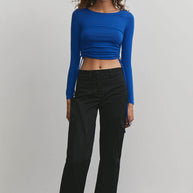 Cargo pants with side pockets
