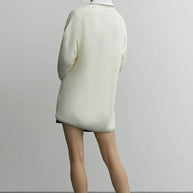 Oversized sweater with neckline