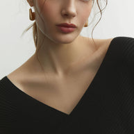 Knitted midi dress with wrapover
