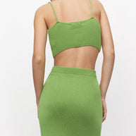 Knitted midi skirt