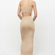 Knitted midi skirt
