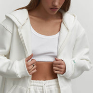 Zip hoodie with a print