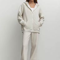 Zip hoodie with a print