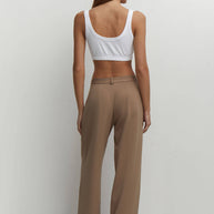 Low-waisted palazzo pants