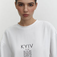 T-shirt oversized with Kyiv print