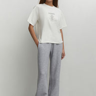 T-shirt with Dnipro print in milk