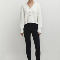 Knitted cardigan with pockets