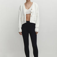 Knitted cardigan with pockets