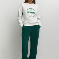 Sweatshirt with contrast sleeves