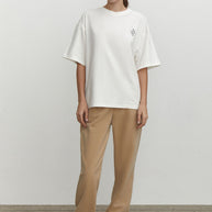 T-shirt THE LACE x TEPLO in black/milk