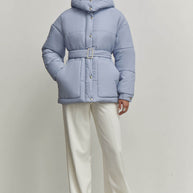 Winter jacket with belt
