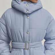 Winter jacket with belt