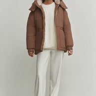 Winter jacket with belt
