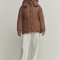 Winter jacket with belt