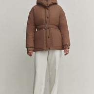 Winter jacket with belt