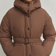 Winter jacket with belt